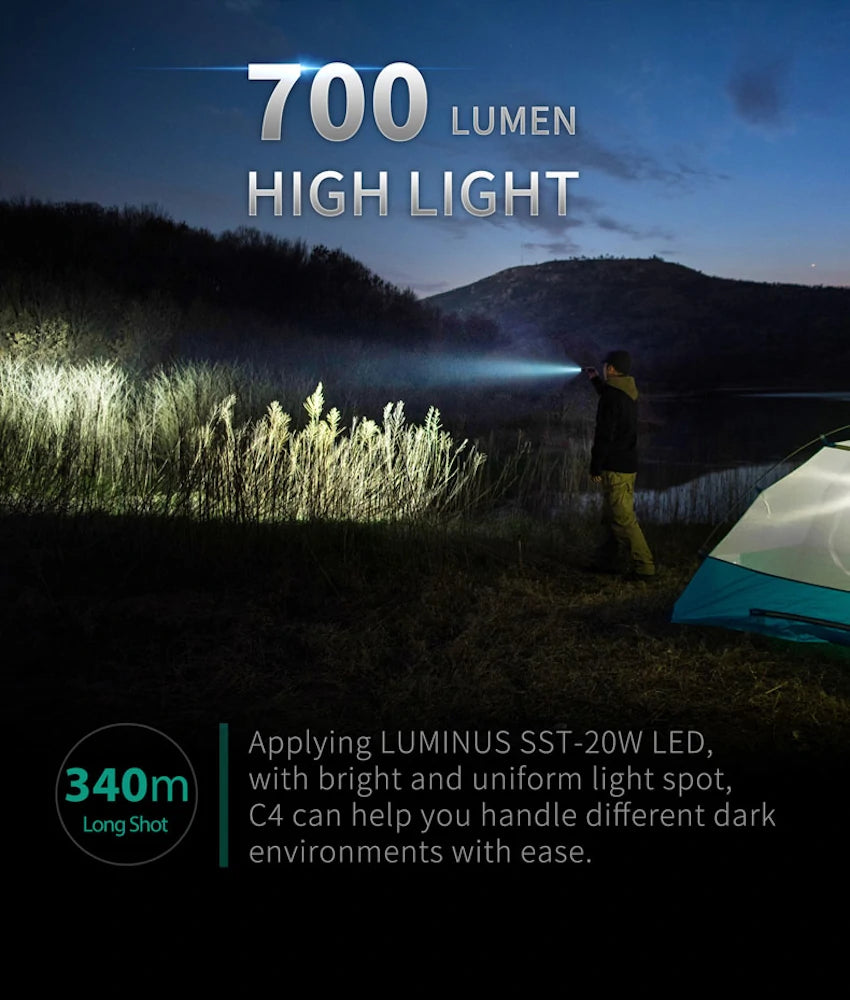 NEXTORCH C4 Taschenlampe (700lm)