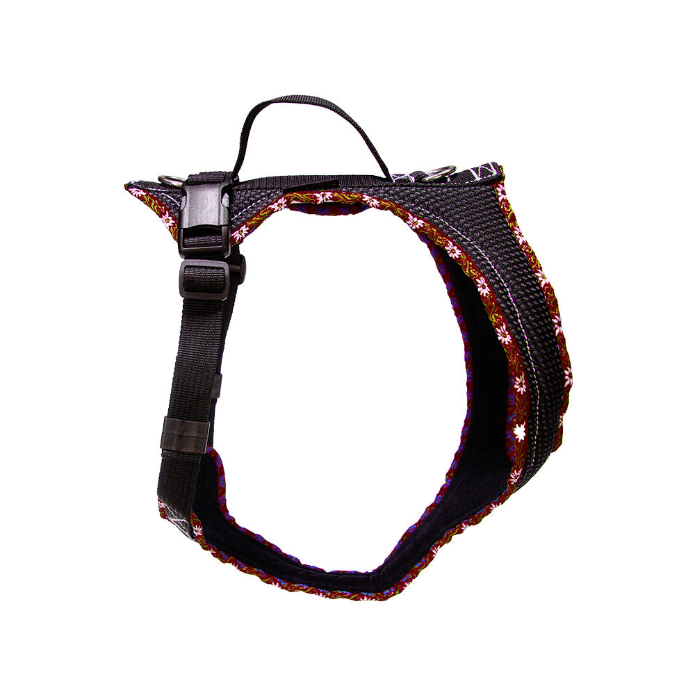 Dog harness Grossenbacher Dog`s Fun Run Edelweiss bordeaux