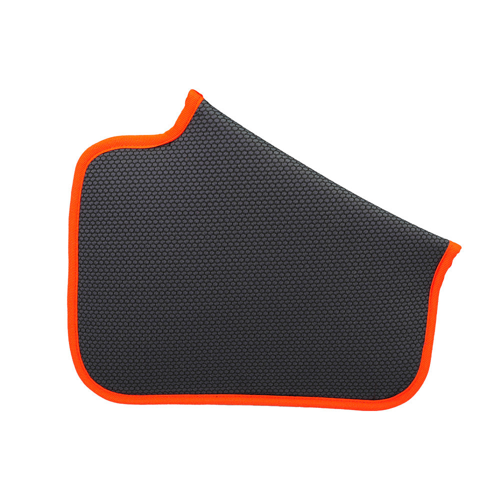 Futerbeutel schwimmend flach, grau, Rückseite