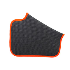 Flat floating feed bag, gray, reverse side