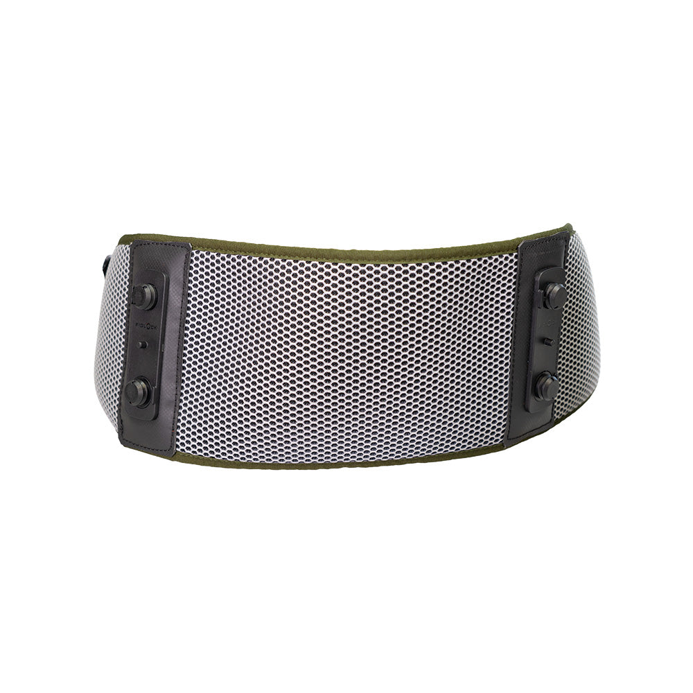 La ceinture de jogging Tourer pour le jogging, la randonnée & le canicross avec ton chien. Avec gourde Fidlock® & sac à friandises.
Détail