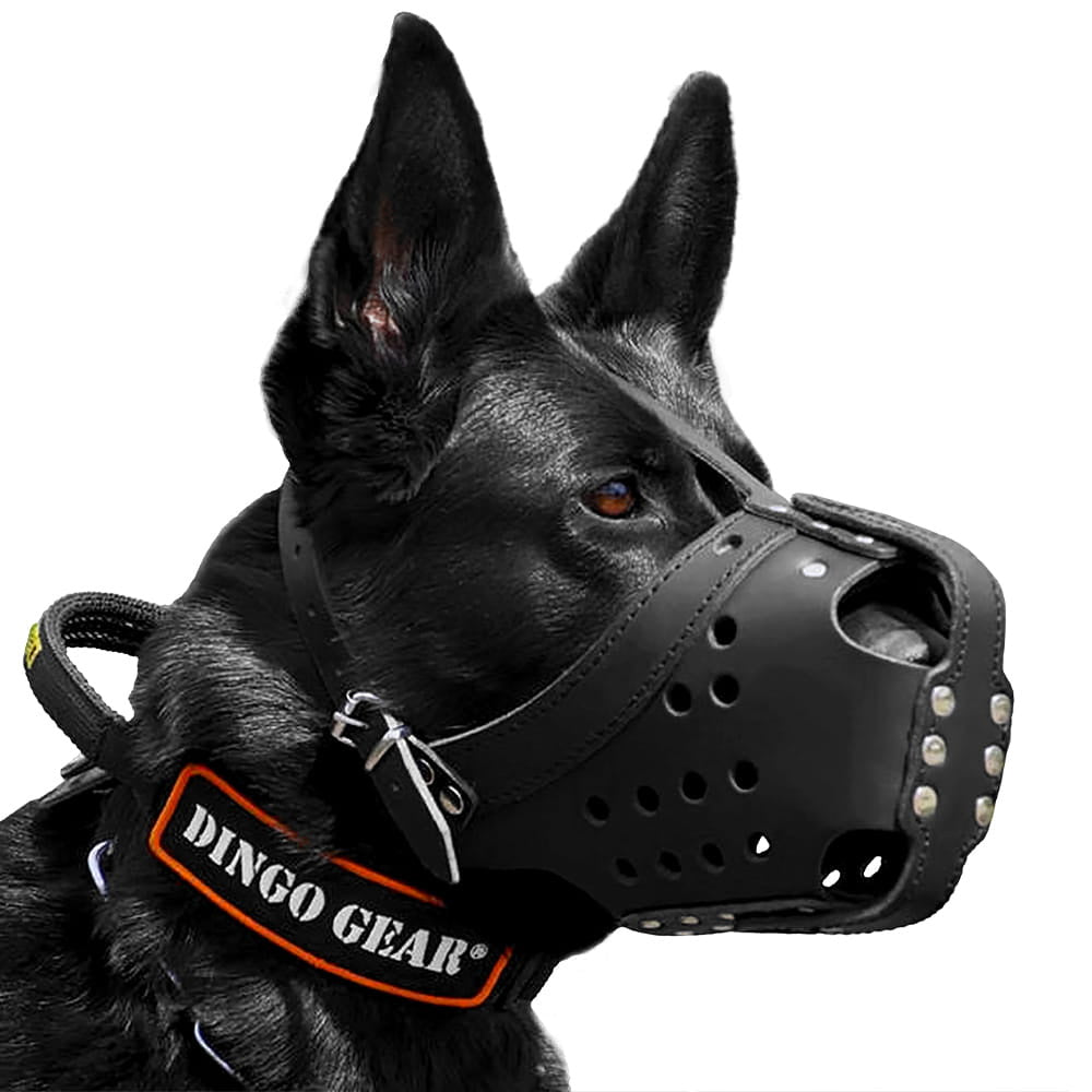 Maulkorb Leder für Einsatz und Training - Dingo Gear