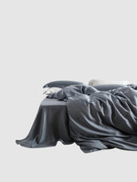 Parure de lit en soie 25 Momme 200x230 - Gris