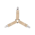 Clip triangulaire antidérapant pour draps ajustable - 1 Pcs Marron