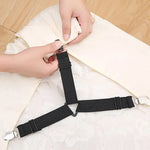 Clip triangulaire antidérapant pour draps ajustable