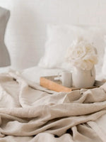 Drap plat en lin 180x200 - Lin