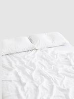 Drap plat en lin 200x230 - Blanc