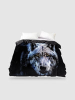 housse de couette 140x200 loup - 140x200cm
