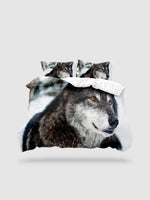 housse de couette loup 220x240 - 135x200cm