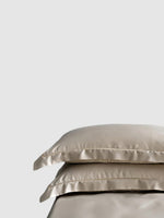 Housse de coussin en soie de murier 40x70 - Beige