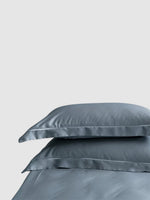 Housse de coussin en soie de murier 40x70 - Gris