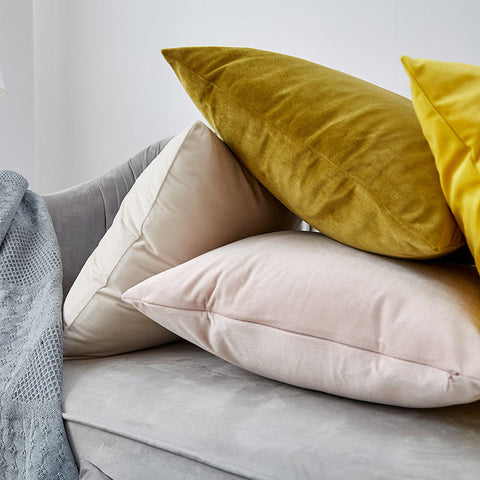 housse de coussin en velours