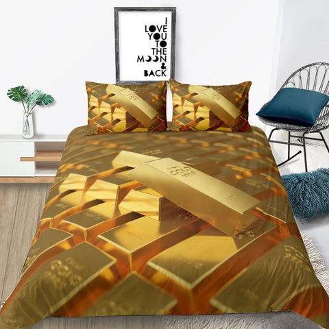 parure de lit or