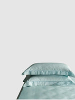 Taie d’oreiller en soie de murier 50x75 - Turquoise