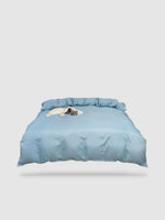 housse de couette tibétaine 180x220 - Bleu