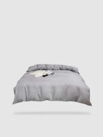 housse de couette tibétaine 180x200 - Gris clair