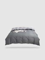housse de couette tibétaine 180x200 - Gris/gris clair