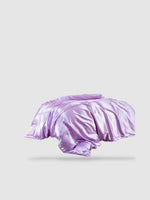 housse de couette satin de coton 160x210 - Violet clair