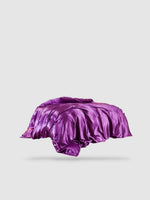 housse de couette satin de coton 160x210 - Violette