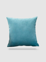 housse de coussin velours 50x50 - Bleu claire