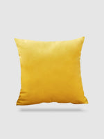 housse de coussin velours 50x50 - Jaune