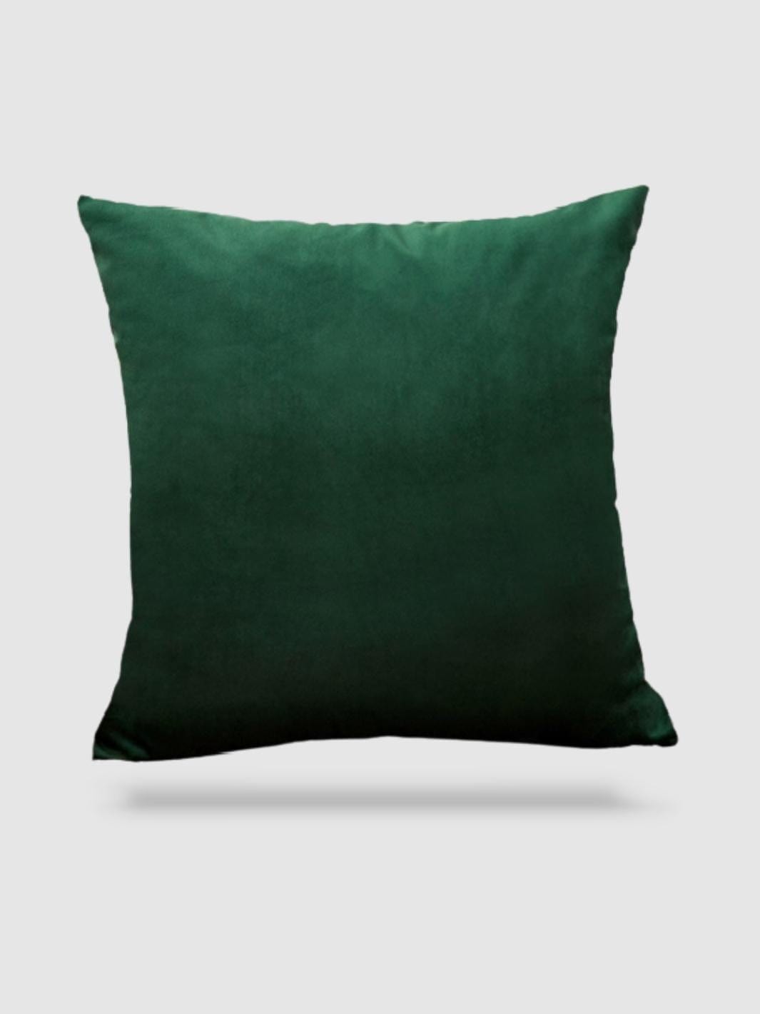 housse de coussin velours 50x50 - Vert foncé
