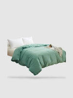 housse de couette en coton 220x220 - Vert