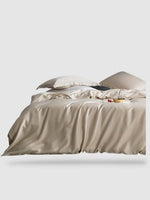housse de couette en soie naturelle 140x210 - Beige