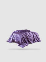 housse de couette satin de coton 200x200 - Violet foncé