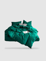 housse de couette unie 200x200 - Vert