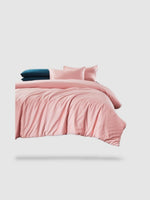 housse de couette haut de gamme 180x220 - Rose