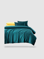 housse de couette haut de gamme 180x220 - Turquoise