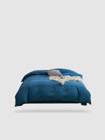 housse de couette 100% coton égyptien 220x240 - Bleu