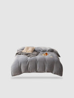 housse de couette hiver 150x200 - Gris