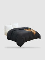 housse de couette en coton 150x220 - Noir