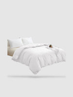 housse de couette en coton 230x250 - Blanc