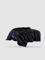 housse de couette satin de coton 200x220 - Noir