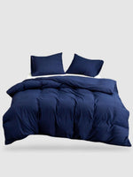 housse de couette en microfibre 200x220 - Bleu