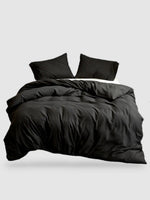 housse de couette en microfibre 200x220 - Noir