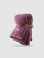 housse de couette polaire 180x220 - Mauve