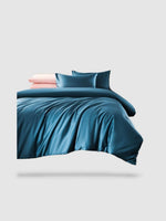 housse de couette haut de gamme 220x250 - Bleu