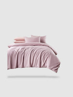 housse de couette haut de gamme 220x250 - Rose clair