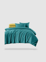 housse de couette haut de gamme 220x250 - Turquoise clair