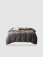 housse de couette hiver 200x230 - Gris foncé