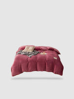 housse de couette hiver 200x230 - Rose