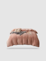 housse de couette hiver 200x230 - Saumon