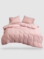 housse de couette en microfibre 200x200 - Rose