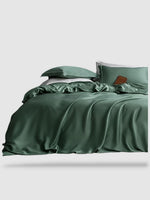 Housse de couette en soie naturelle 220x240 - Vert