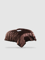 Housse de couette en soie de mûrier 230x230 - Marron foncé