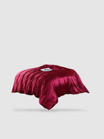 Housse de couette en soie de mûrier 150x200 - Rouge